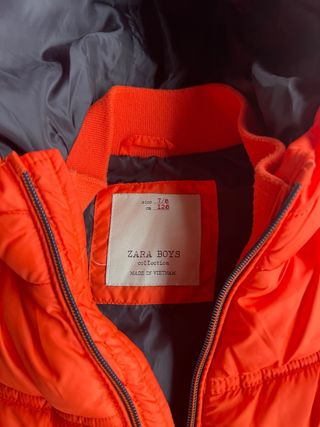 Chaleco Zara Niña/o Naranja