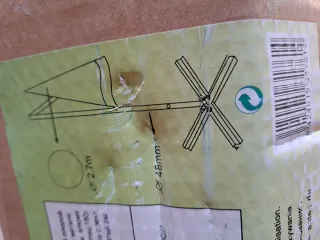 Ombrellone eccentrico in alluminio 270 cm