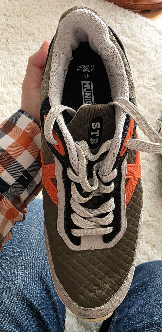 Zapatillas Munich Tip Talla 41 Verde Naranja