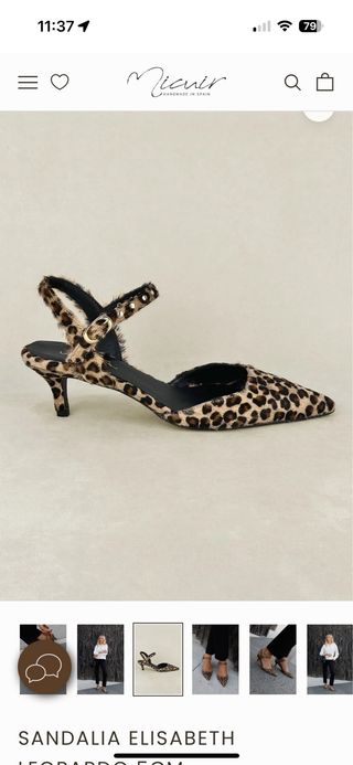 Sandalia Micuir Leopardo Élisabeth 5cm