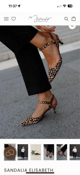 Sandalia Micuir Leopardo Élisabeth 5cm