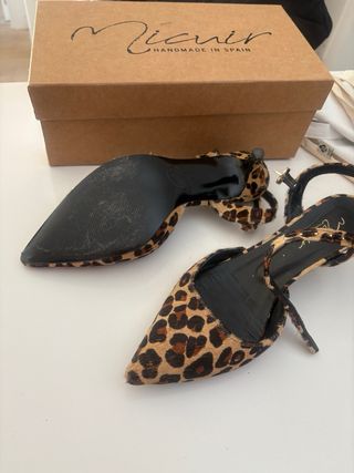 Sandalia Micuir Leopardo Élisabeth 5cm