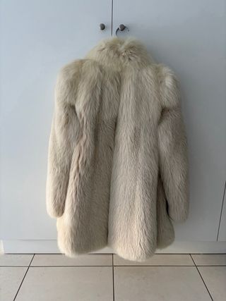 Pelliccia vintage bianca