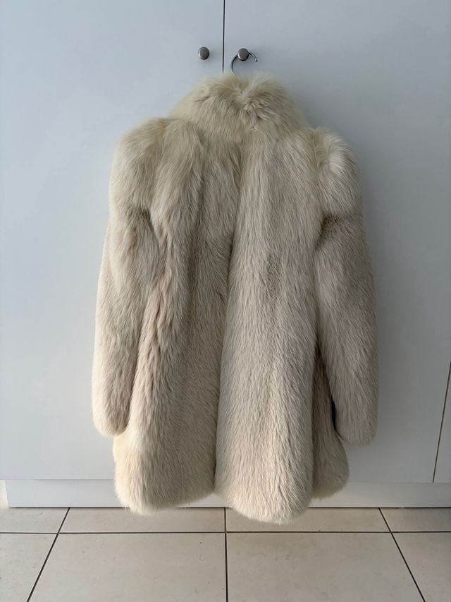 Pelliccia vintage bianca