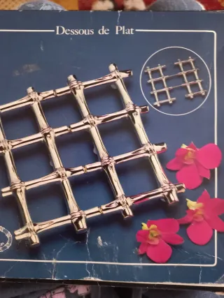 Salvamantel extensible vintage, plata.