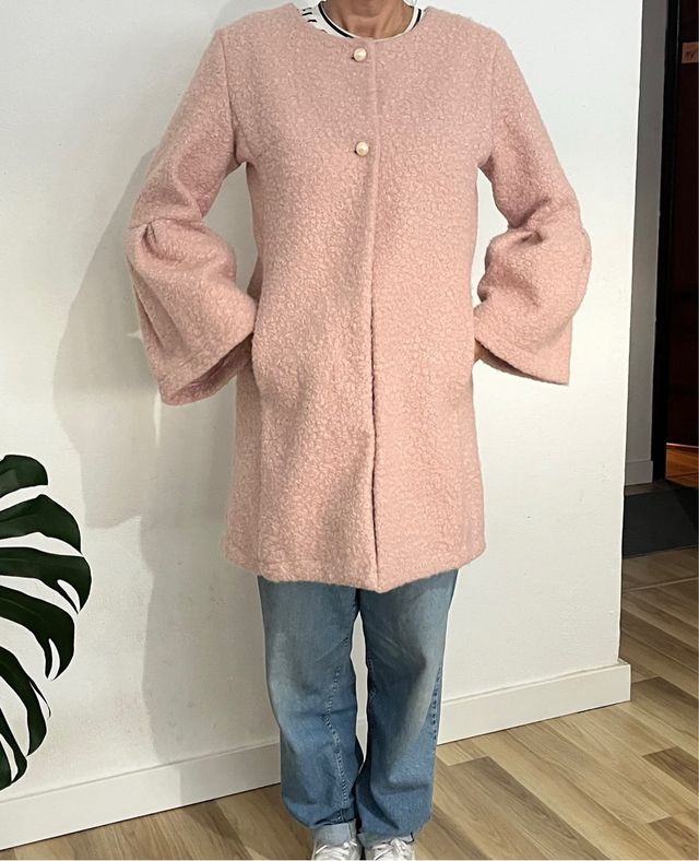 Abrigo rosa mujer