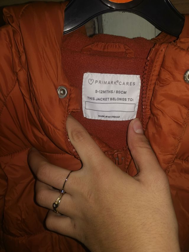 Chaqueta niño naranja