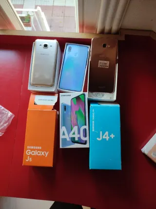 Confezione da 3 telefoni Samsung J5, A40, J4+ - Offerta di tre smartphone Samsung