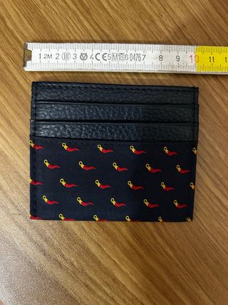 Portafogli uomo pelle e tessuto piccolo comodo