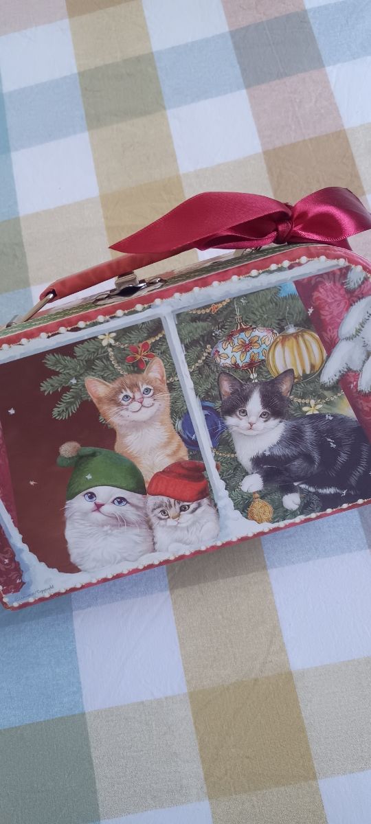 Scatola decorativa per Natale Gattini per la casa