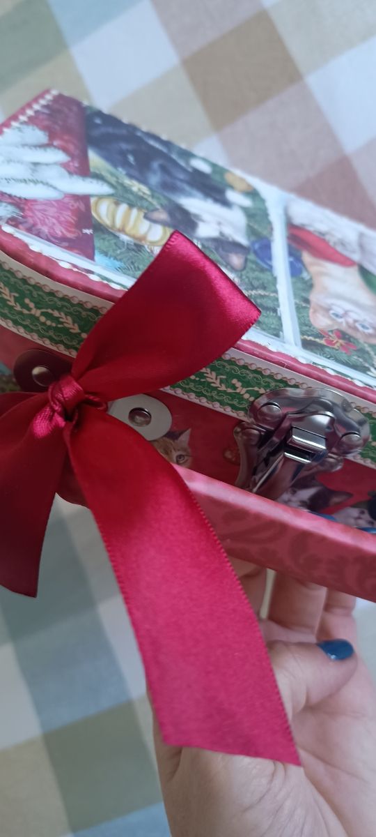 Scatola decorativa per Natale Gattini per la casa