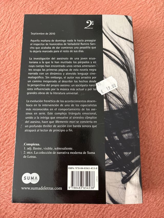 Memento mori (Versos, canciones y trocitos de c...