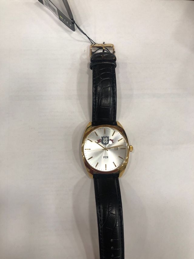Reloj FCB Barcelona Dorado y Blanco