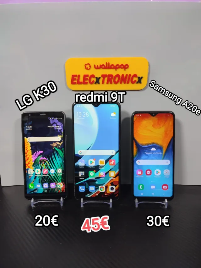 LG K30, Redmi 9T, Samsung A20e