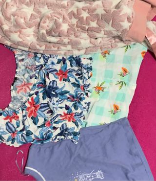 Lote 3 Ropa Niña Estrellas Flores Cuadros