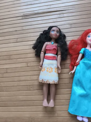 Lote 6 Muñecas Disney Princesas, vaiana Ariel...