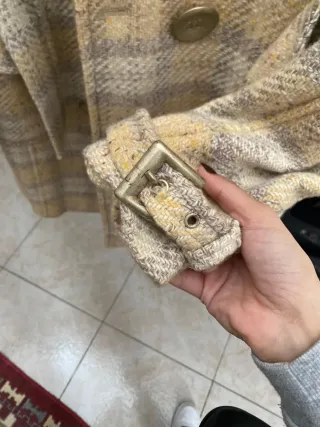 Cappotto EQ Beige/Grigio Taglia M