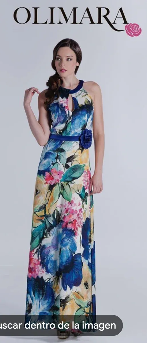 Vestido largo Olimara floral