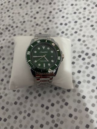 Reloj Sunlifox Verde y Plateado