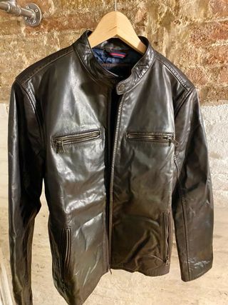 Chaqueta Cuero Tommy Hilfiger Hombre M