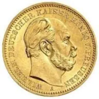 20 Marchi Oro 1884 Kaiser Guglielmo....( RARA )...