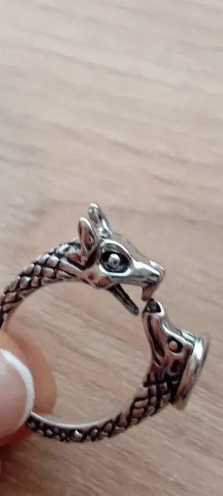 Anillo gótico serpiente ajustable 