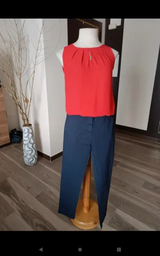 Camisa roja de viscosa