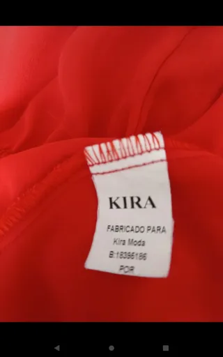 Camisa roja de viscosa