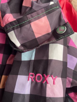 Cazadora Roxy cuadros multicolor