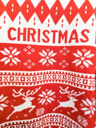 Jersey Navideño Tezenis Rojo y Blanco