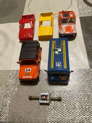 Lote carrocerías Scalextric STS Exin