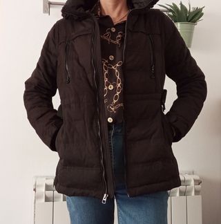 Anorak de plumas mujer Mango