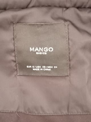 Anorak de plumas mujer Mango