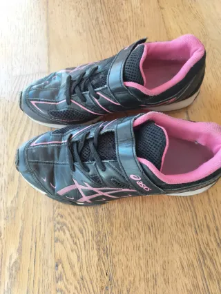 Zapatillas Asics Mujer Talla 38 Negras Rosas