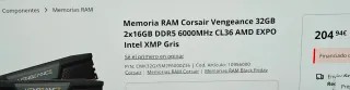 Corsair Vengeance DDR5 32GB (2x16GB) 6000MHz