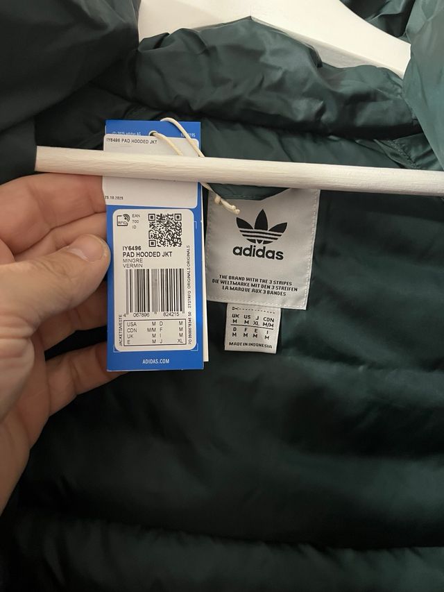 Plumífero Adidas Verde