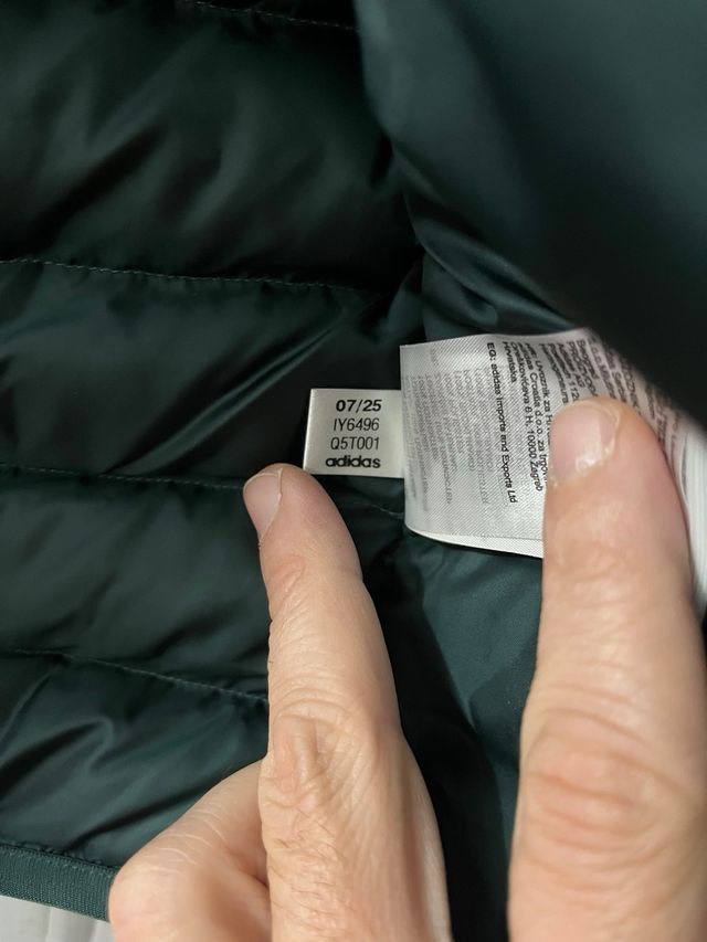 Plumífero Adidas Verde
