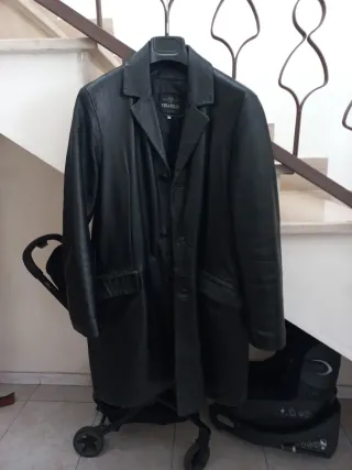 Cappotto Vera Pelle nero