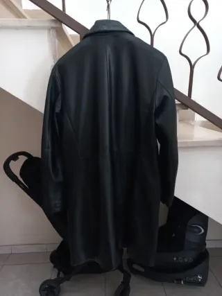 Cappotto Vera Pelle nero