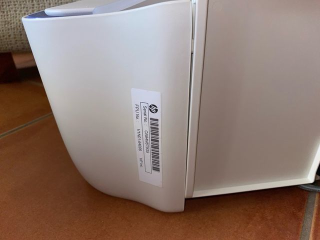 Impresora HP Azul y Blanca