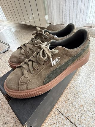 Zapatillas Puma Marrones/Verdes
