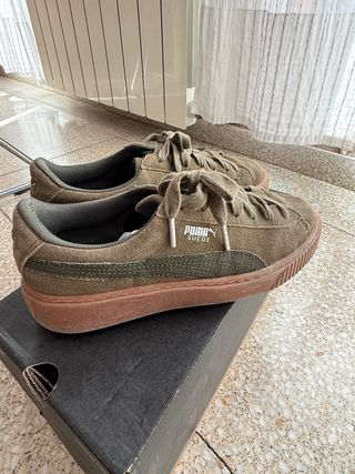 Zapatillas Puma Marrones/Verdes