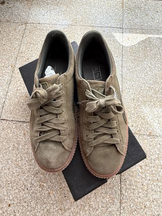 Zapatillas Puma Marrones/Verdes