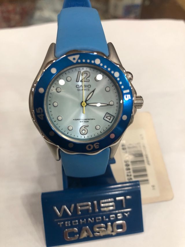 Reloj Casio LTD1037 Azul y Plateado