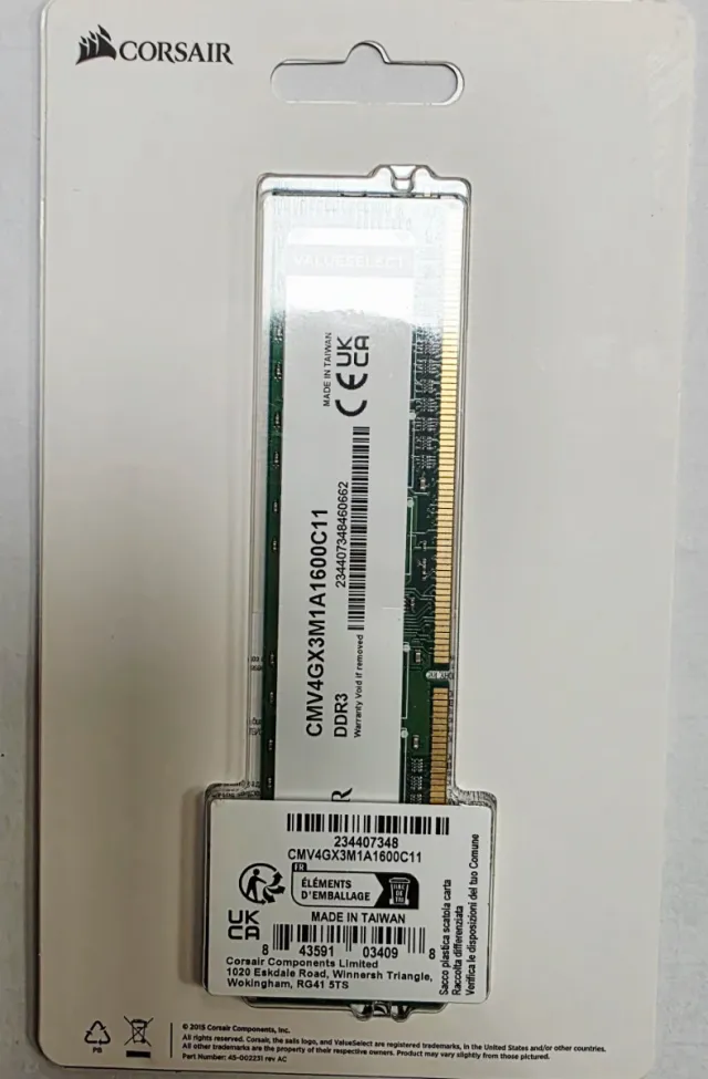 Corsair ValueSelect DDR3 4GB 1600MHz