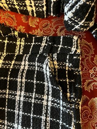 Completo giacca e pantaloncino fantasia