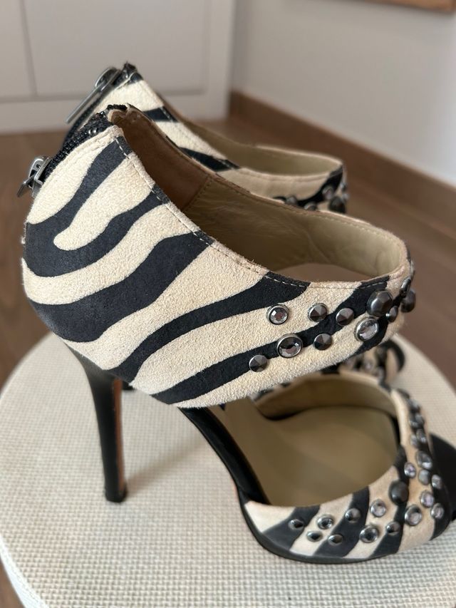 Sandalias Jimmy Choo x HM Beige/Negro Talla 38