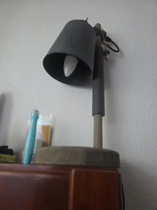 Lámparas rústicas de mesa x2