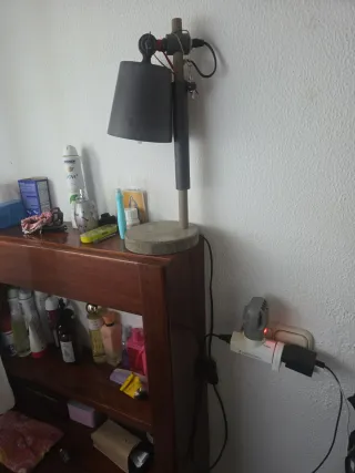 Lámparas rústicas de mesa x2