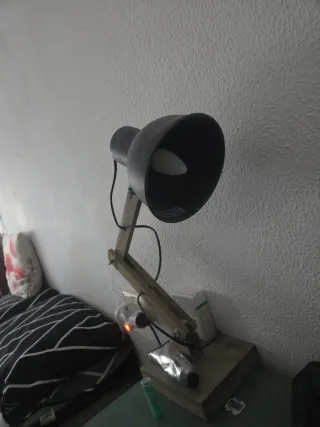 Lámparas rústicas de mesa x2